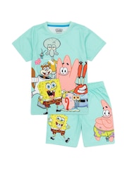 Vanilla Underground Çocuk Sünger Bob Kare Pantolon Kısa Pijama - Image 1 of 5