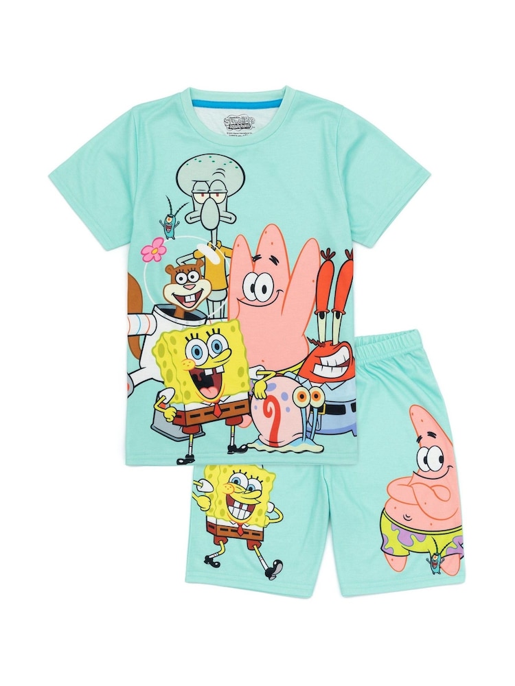 Vanilla Underground Çocuk Sünger Bob Kare Pantolon Kısa Pijama - Image 1 of 5