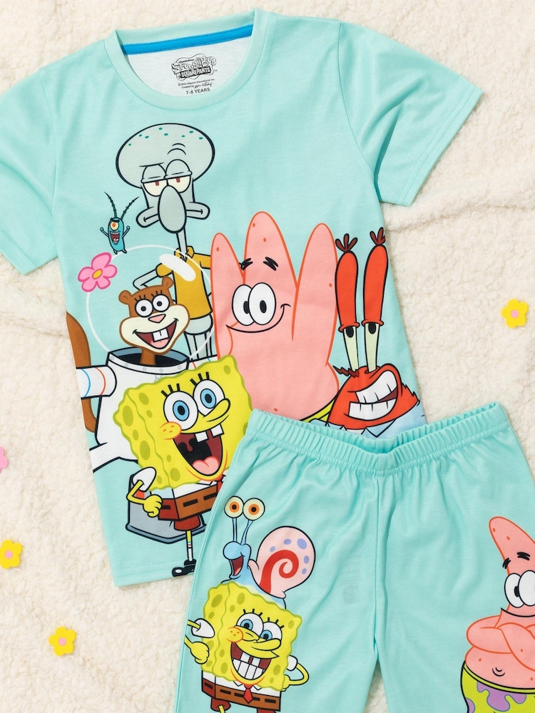 Vanilla Underground Çocuk Sünger Bob Kare Pantolon Kısa Pijama - Image 2 of 5