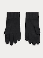 Polo Ralph Lauren Black Merino Wool Gloves - Image 2 of 2