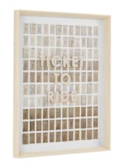 Gallery Home Beige Ticket to Roam Framed Art 640x60x840mm - Image 4 of 4