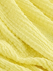 Yellow One Shoulder Texture Bubble Top (3-16yrs) - Image 7 of 7