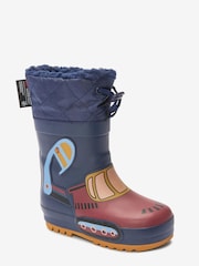 Marineblau, Bagger - Thinsulate™ Warm gefütterte Gummistiefel mit Manschette - Bild 2 von 4