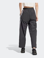 adidas Black Sportswear Future Icons 3-Stripes Woven Joggers - Image 2 of 6