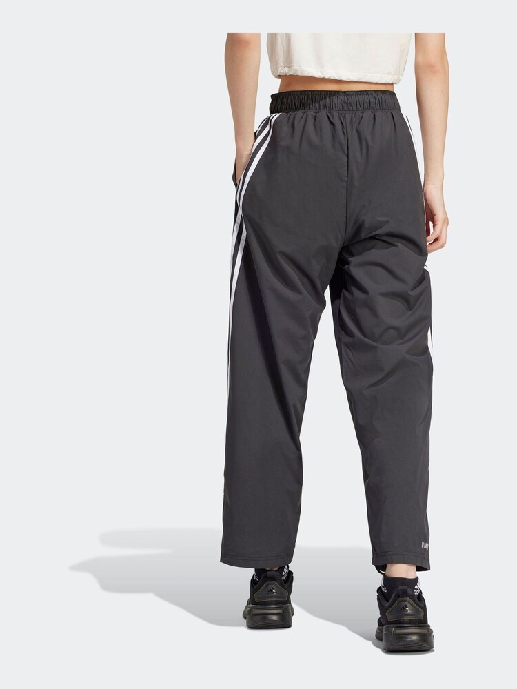 adidas Black Sportswear Future Icons 3-Stripes Woven Joggers - Image 2 of 6