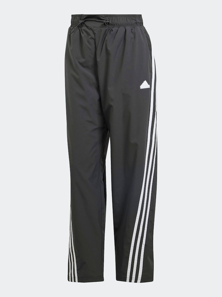 adidas Black Sportswear Future Icons 3-Stripes Woven Joggers - Image 6 of 6