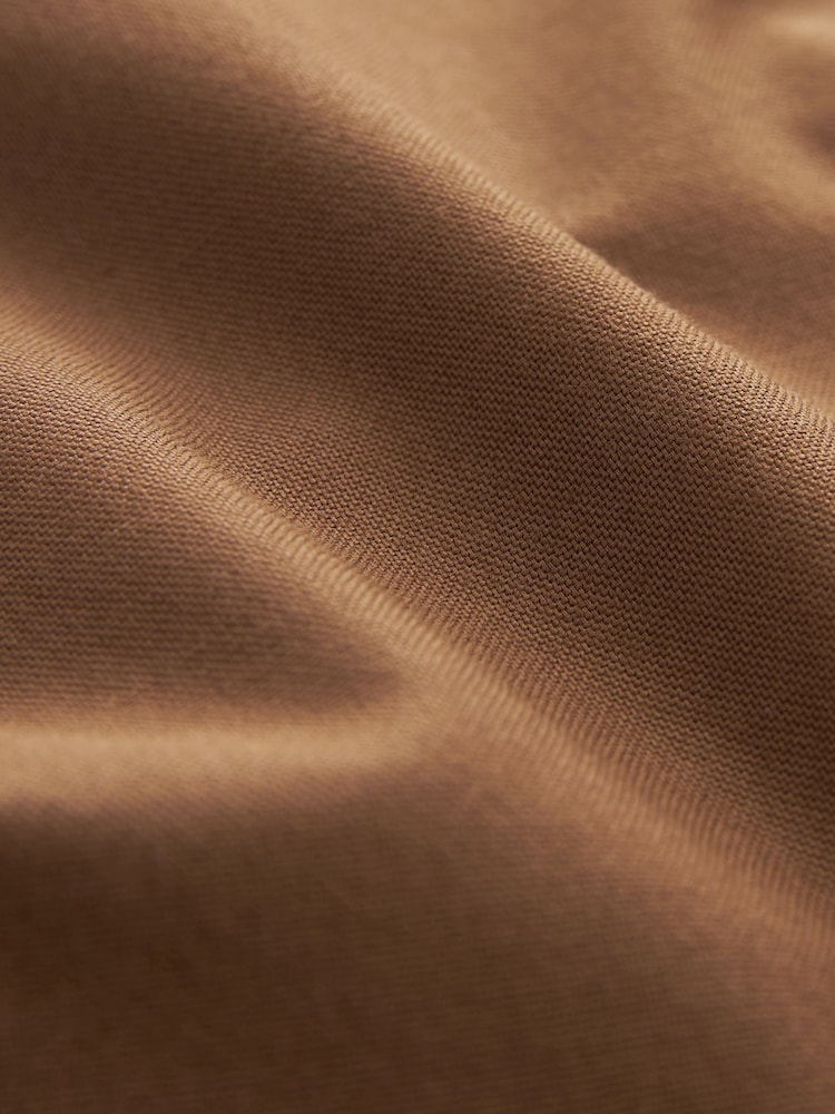 Tan Slim Fit Long Sleeve Oxford Shirt - Image 7 of 7