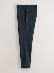 Navy Blue Skinny Fit Stretch Smart Trousers - Image 7 of 10