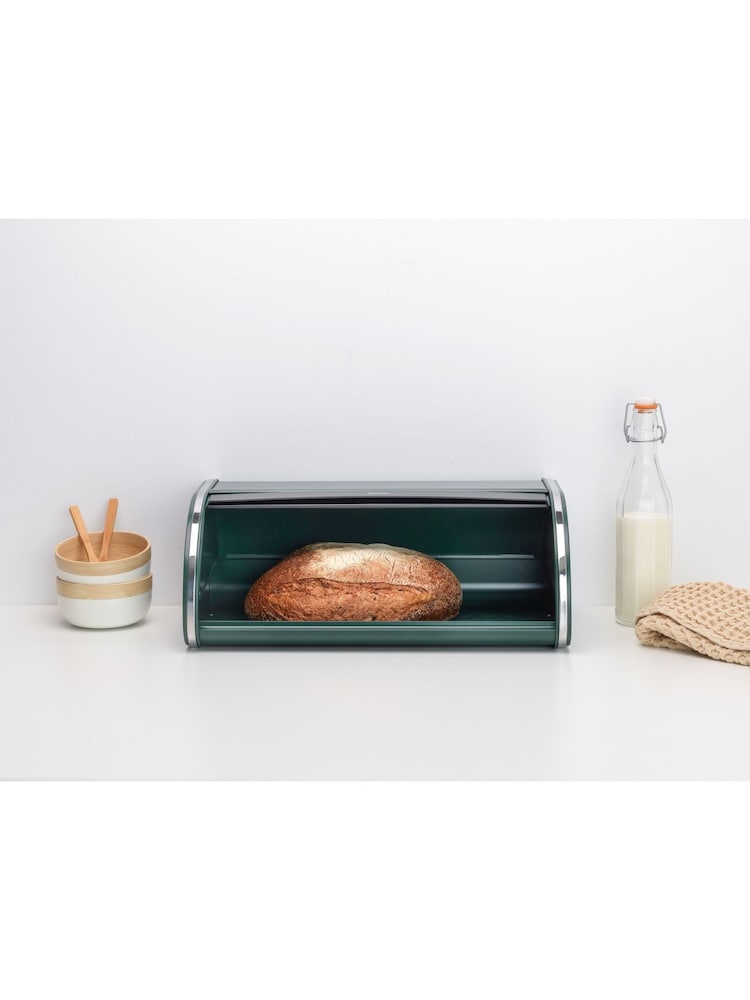 Brabantia Green Roll Top Bread Bin - Image 1 of 4