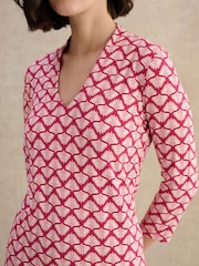 Hobbs Pink Aimee Printed Top - Image 3 of 4