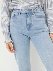 FatFace Elise Light Blue Wide Leg Jeans - Image 4 of 6