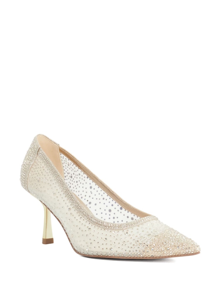 Dune London Metallic Brivelle Court Shoes - Image 1 of 5 Dune London Metallic Brivelle Court Shoes - Image 1 of 5