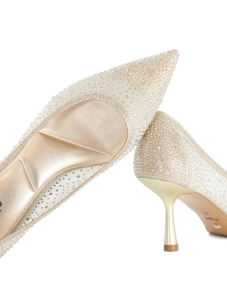 Dune London Metallic Brivelle Court Shoes - Image 5 of 5 Dune London Metallic Brivelle Court Shoes - Image 5 of 5