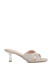 Dune London Metallic Monette Smart Sandals - Image 1 of 5
