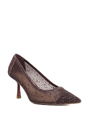 Dune London Red Brivelle Court Shoes - Image 2 of 5