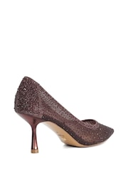 Dune London Red Brivelle Court Shoes - Image 3 of 5