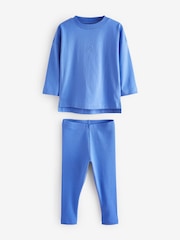 Blue/Green/Pink 3 Pack 100% Cotton Pyjamas (9mths-12yrs) - Image 3 of 6