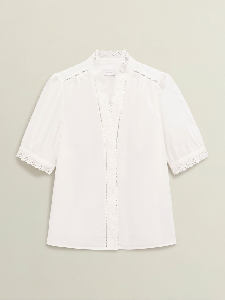 Hobbs White Karis Blouse - Image 4 of 4