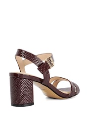 Dune London Red Merisa Smart Sandals - Image 3 of 6