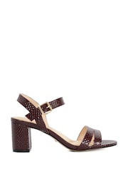 Dune London Red Merisa Smart Sandals - Image 4 of 6