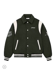Prohibited Green Field College Jacket - Image 6 of 6