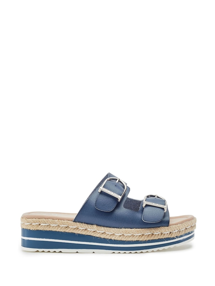 Bleu - Moda in Pelle Nestta - Sandales à double boucle - Image 1 sur 4 Bleu - Moda in Pelle Nestta - Sandales à double boucle - Image 1 sur 4