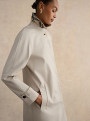 Hobbs Grey Petite Vivienne Trench Coat - Image 3 of 4