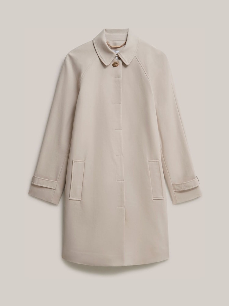 Hobbs Grey Petite Vivienne Trench Coat - Image 4 of 4
