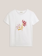 Hobbs White Pixie Printed Top - Image 4 of 4