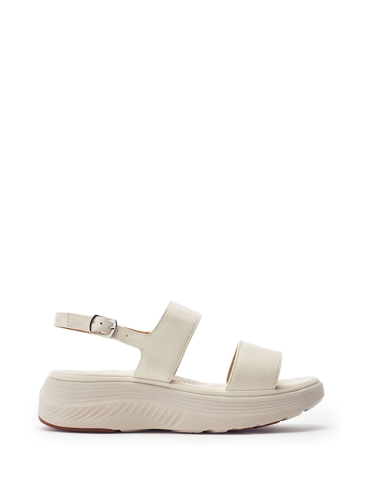 Moda in Pelle White Kyros Sporty Casual Sandals - Image 1 of 3