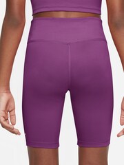 Nike Purple DriFIT Cycling Shorts - Image 2 of 4