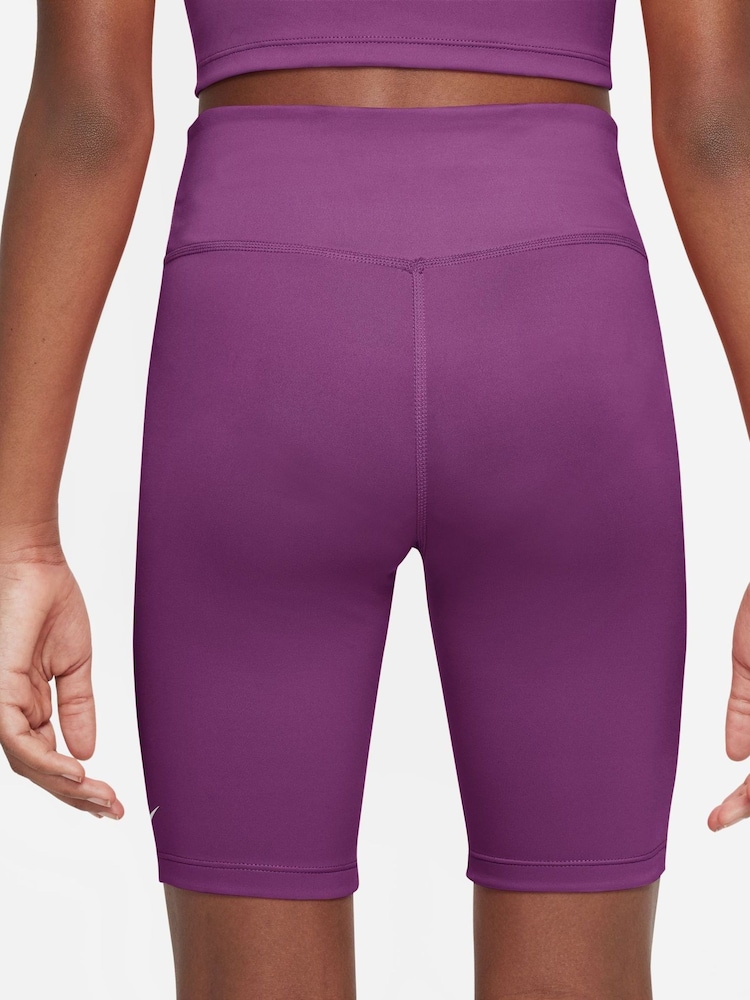 Nike Purple DriFIT Cycling Shorts - Image 2 of 4