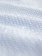 Blue Single Cuff Trimmed Formal Oxford Shirt - Image 9 of 9