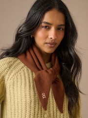 Nobodys Child Brown Small Triangle Scarf - Image 1 of 5