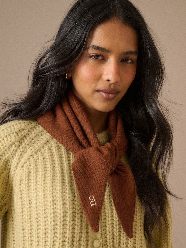 Nobodys Child Brown Small Triangle Scarf - Image 1 of 5 Nobodys Child Brown Small Triangle Scarf - Image 1 of 5