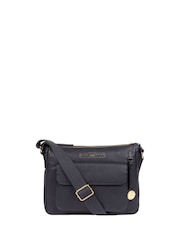 Azul marino - Bolso de hombro de cuero Tindall de Pure Luxuries London - Imagen 1 de 5