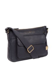 Azul marino - Bolso de hombro de cuero Tindall de Pure Luxuries London - Imagen 3 de 5
