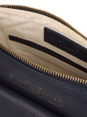 Azul marino - Bolso de hombro de cuero Tindall de Pure Luxuries London - Imagen 4 de 5