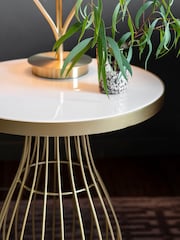 Gallery Home Champagne Gold Southgate Side Table - Image 2 of 2