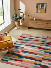 Multi Rio Broken Stripes Rug - Image 1 of 6