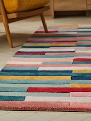 Multi Rio Broken Stripes Rug - Image 2 of 6
