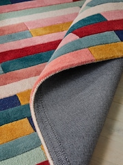 Multi Rio Broken Stripes Rug - Image 3 of 6