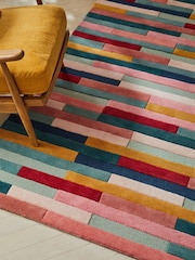 Multi Rio Broken Stripes Rug - Image 5 of 6