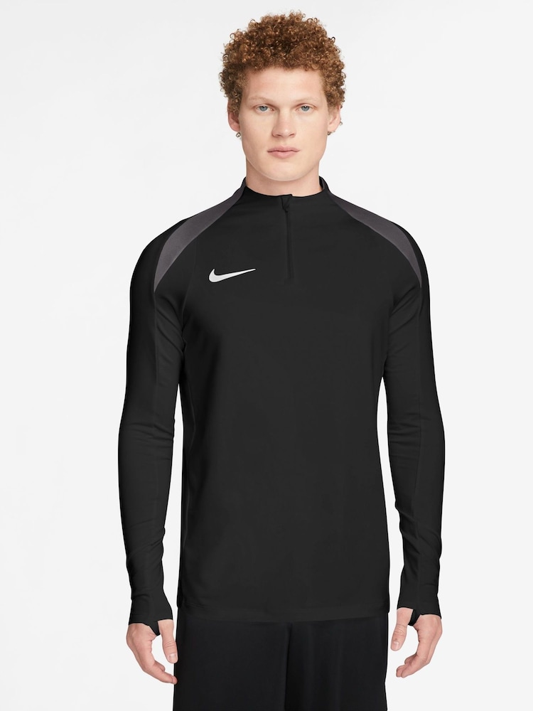 Nike Black Dri-FIT Strike Quarter Zip Training Top - Image 1 of 6