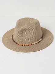 FatFace Natural Multi Weave Fedora Hat - Image 2 of 3