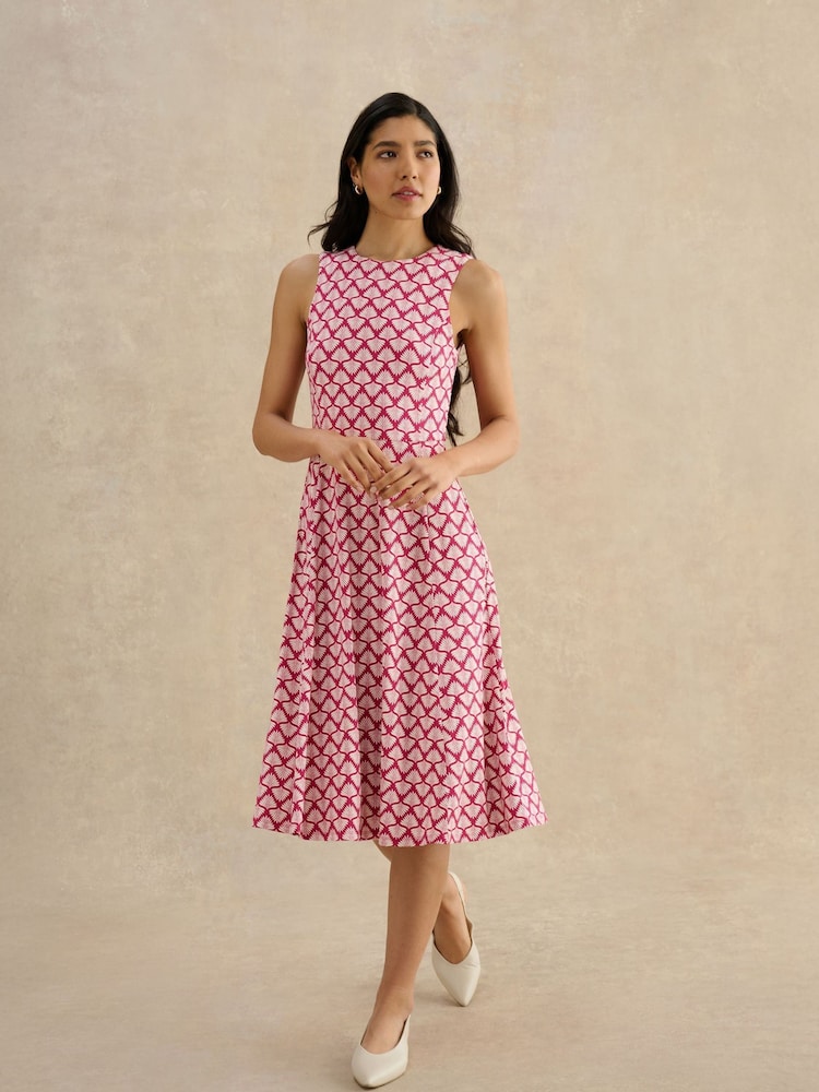 Hobbs Pink Petite Lisa Dress - Image 1 of 4
