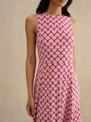 Hobbs Pink Petite Lisa Dress - Image 3 of 4