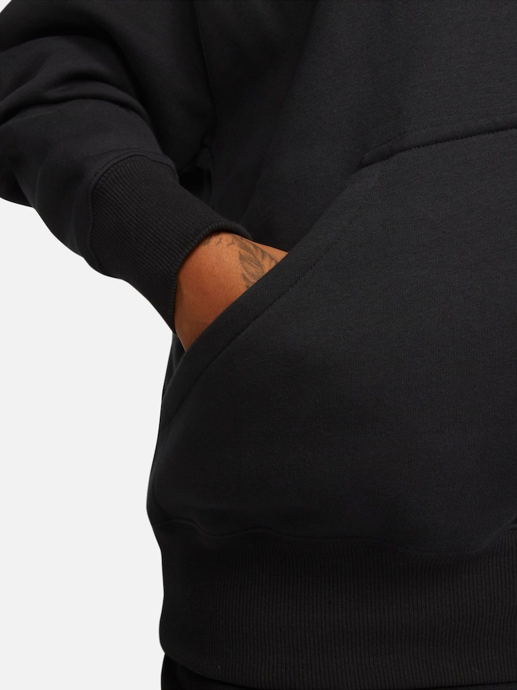 Nike Black Curve Sportswear Phoenix Fleece Oversized Pullover Hoodie - Image 6 of 6