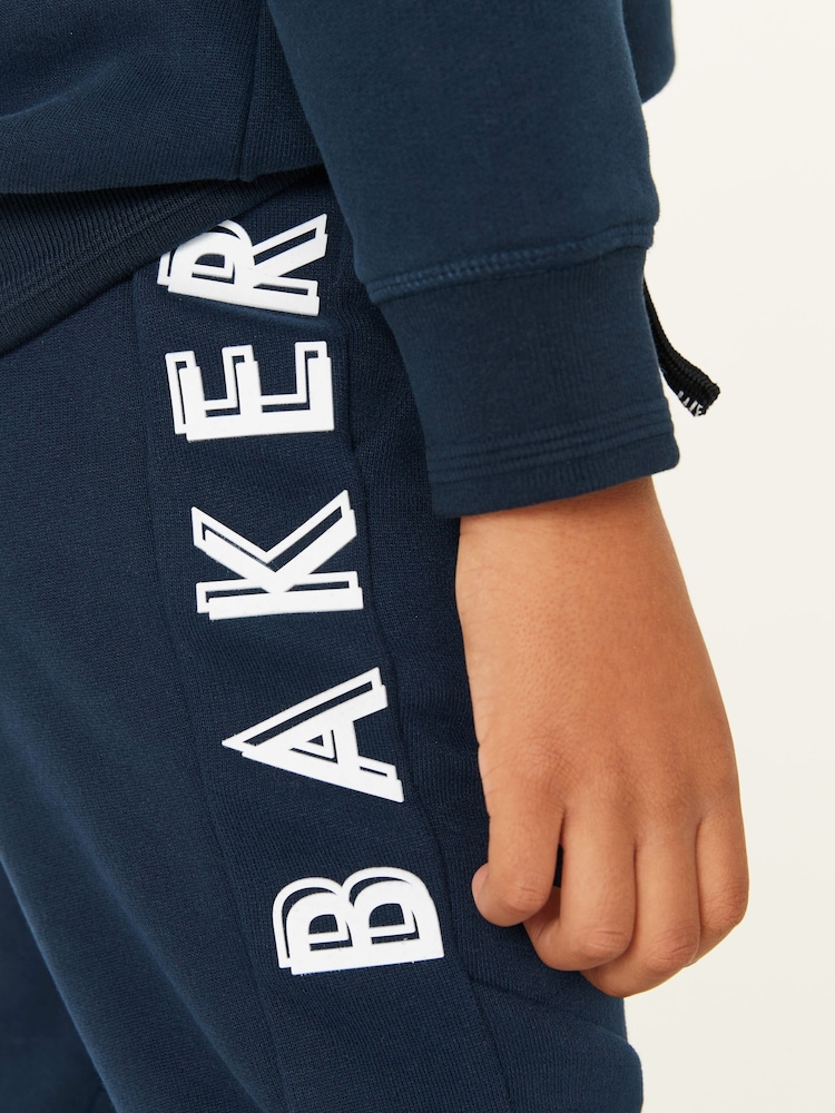 Marineblauw - Baker by Ted Baker 100% katoenen joggingbroek - Image 5 of 10