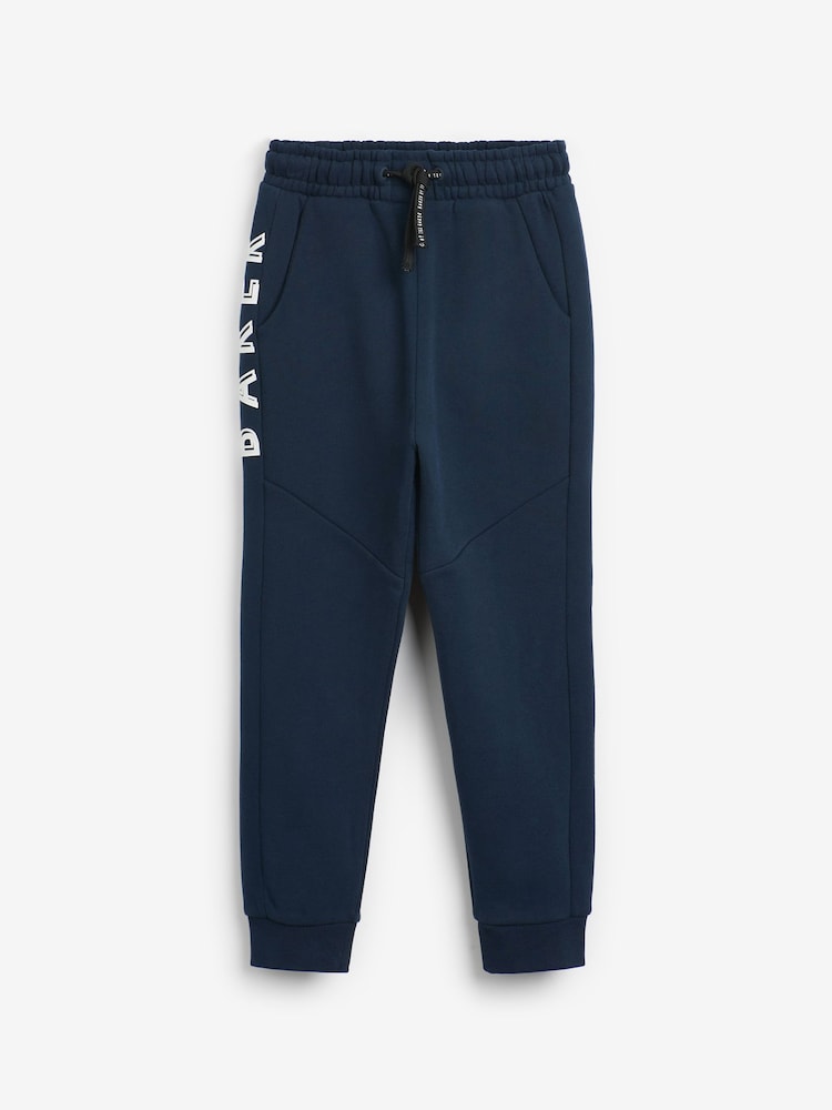Marineblauw - Baker by Ted Baker 100% katoenen joggingbroek - Image 7 of 10